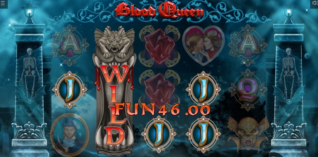 На слоте Blood Queen от Iron Dog выпал символ Wild