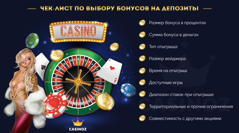Советы по выбору лучших бонусов онлайн казино