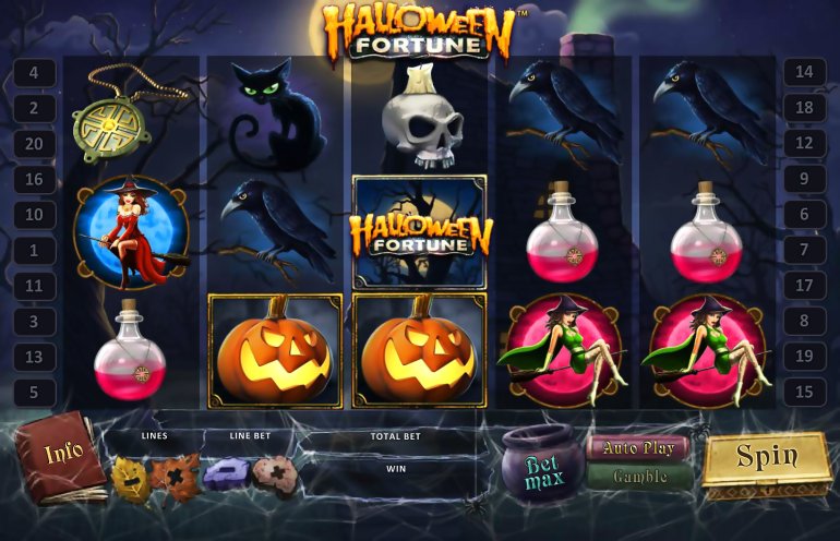 Тематический игровой автомат halloween fortune