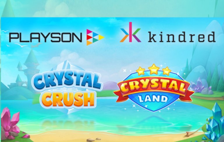 Playson, Kindred Group,  Crystal Land, Crystal Crush, Betzest