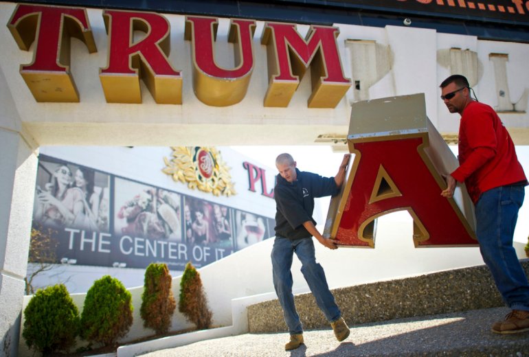 Trump Plaza Casino Demolition 