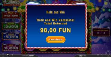 3 Porky Banks Christmas: Выигрыши
