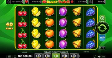 40 Bulky Fruits 6 Reels: Игровой автомат