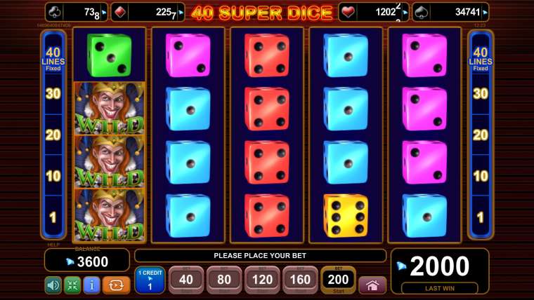 Видео покер 40 Super Dice демо-игра