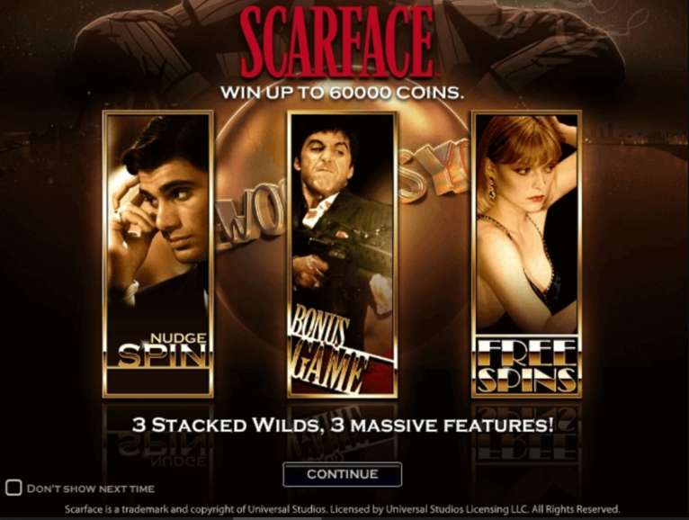 Классный слот по мотивам культового фильма в Лицо со шрамом Игровой автомат Scarface в Scarface