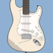 Символ Белая гитара в Jimi Hendrix