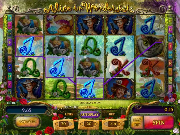 Онлайн слот Alice in Wonderslots играть