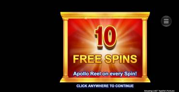 Amazing Link Apollo's Fortune: Фриспины