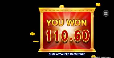 Amazing Link Apollo's Fortune: Выигрыши