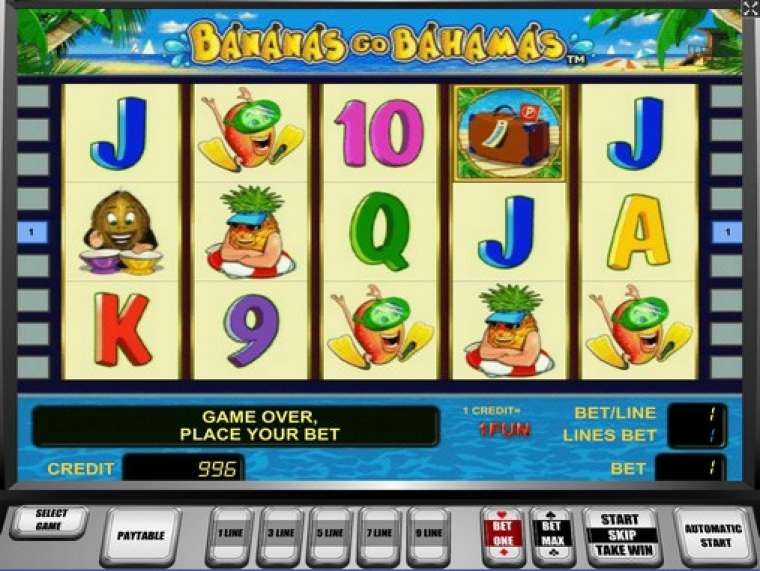 Видео покер Bananas Go Bahamas демо-игра