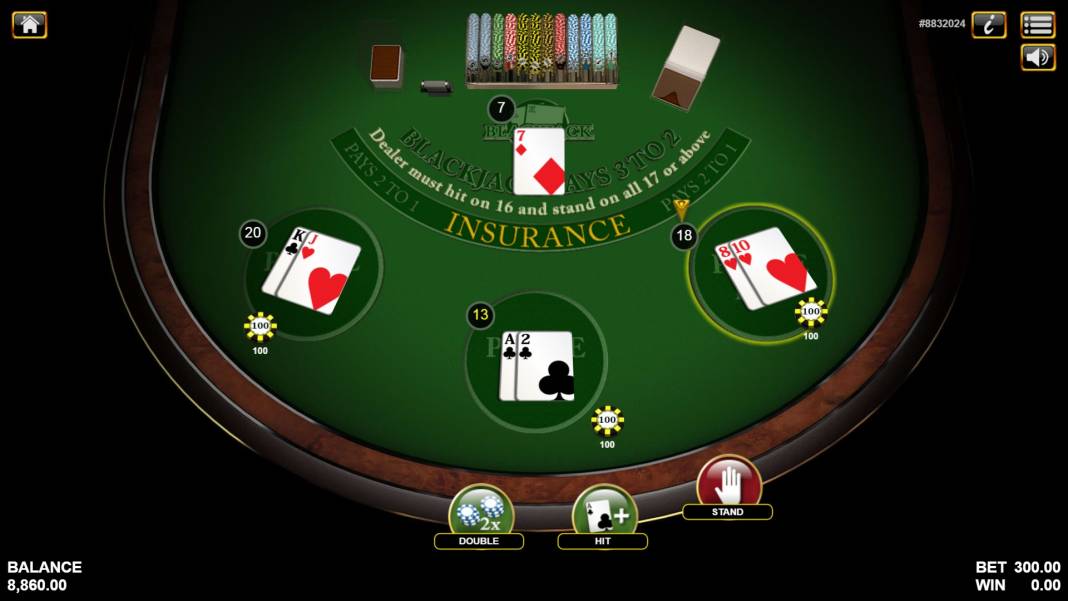 Блэкджек Blackjack 3 Hand