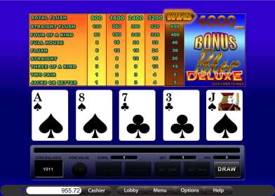 Bonus Poker Deluxe бесплатно играть