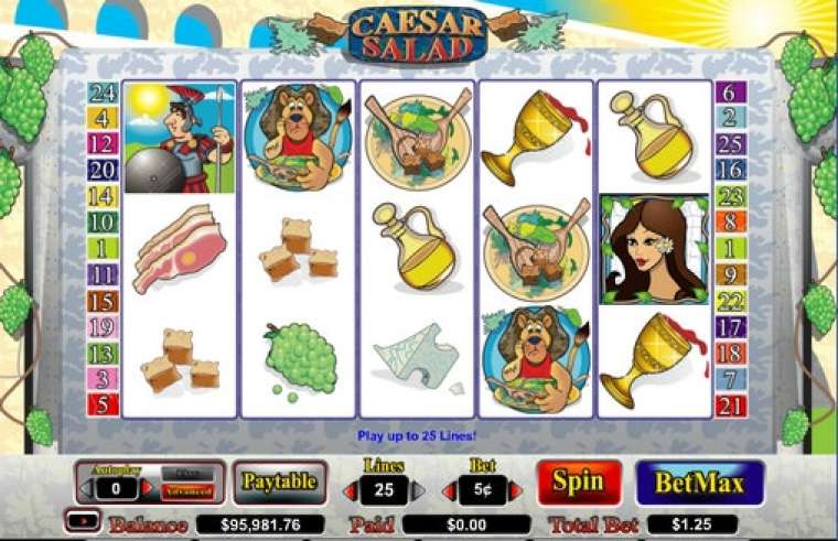 Видео покер Caesar Salad демо-игра