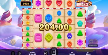Candyways Bonanza Megaways 2: Выигрыши