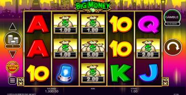 Cops 'n' Robbers Big Money: Игровой автомат