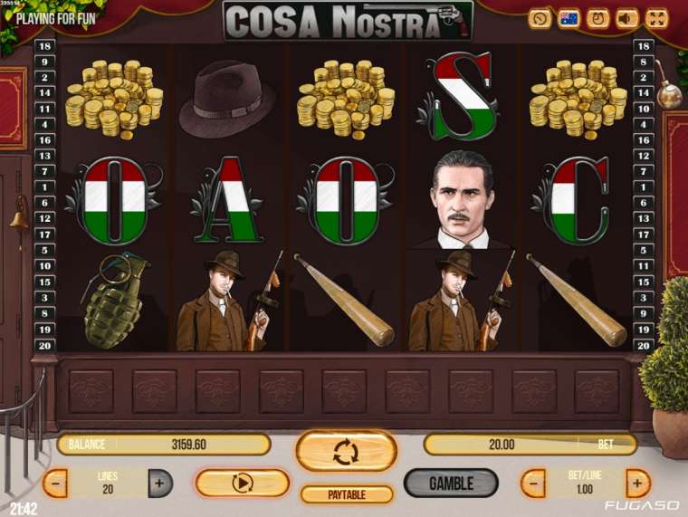 Видео покер Cosa Nostra демо-игра