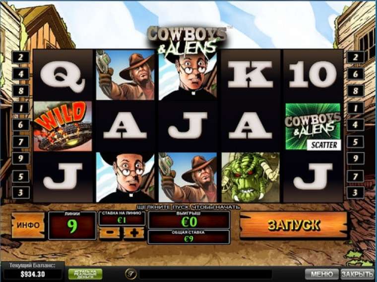 Видео покер Cowboys & Aliens демо-игра