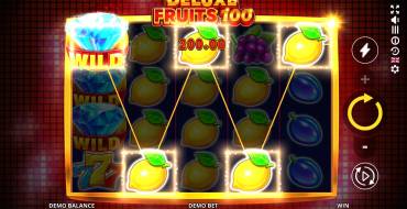 Deluxe Fruits 100: Активные линии