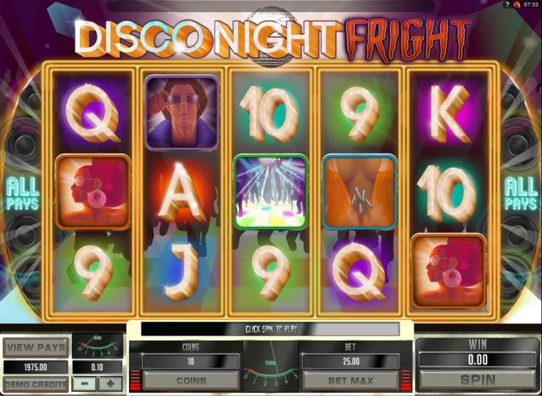 Онлайн слот Disco Night Fright играть