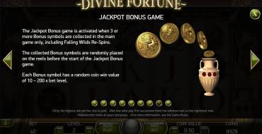 Divine Fortune: Джекпоты
