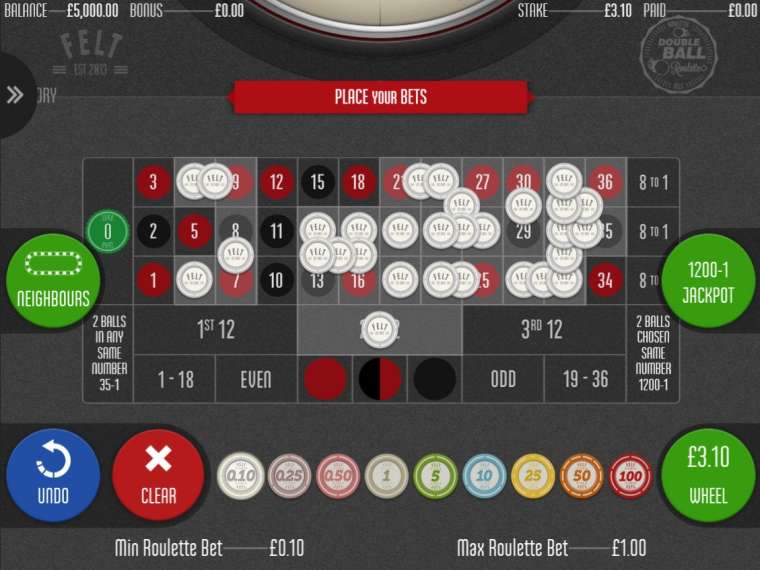 Видео покер Double Ball Roulette демо-игра