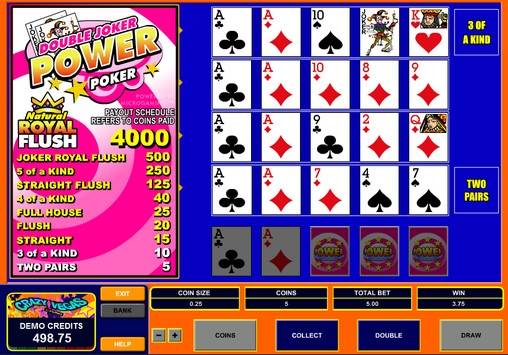 Видео-пекер Double Joker Power Poker