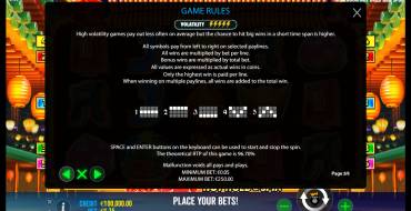 Dragon Hot Hold and Spin: Правила