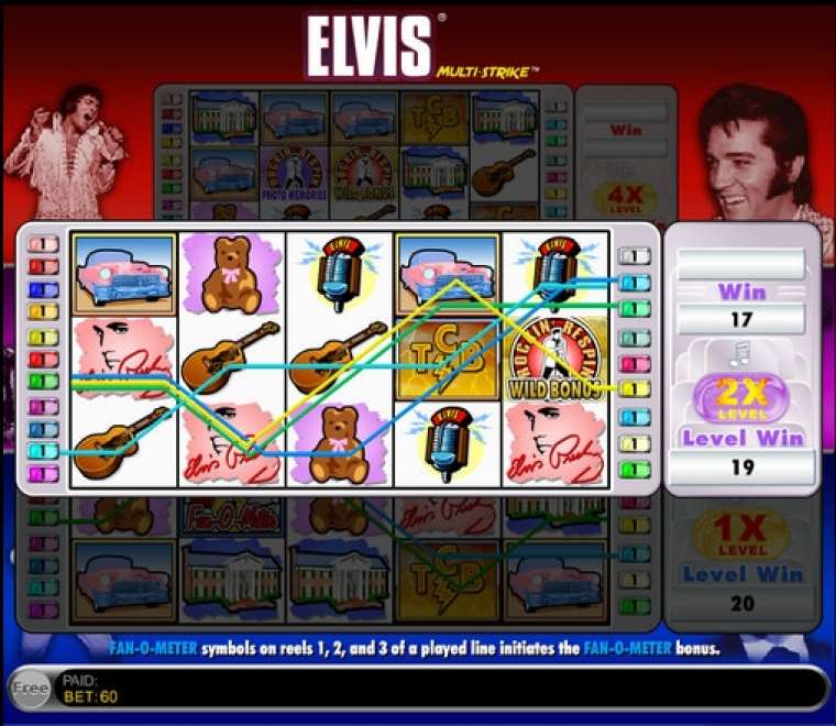 Видео покер Elvis Multi-Strike демо-игра