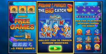 Fishin' Frenzy The Big Catch 3: Уникальные функции