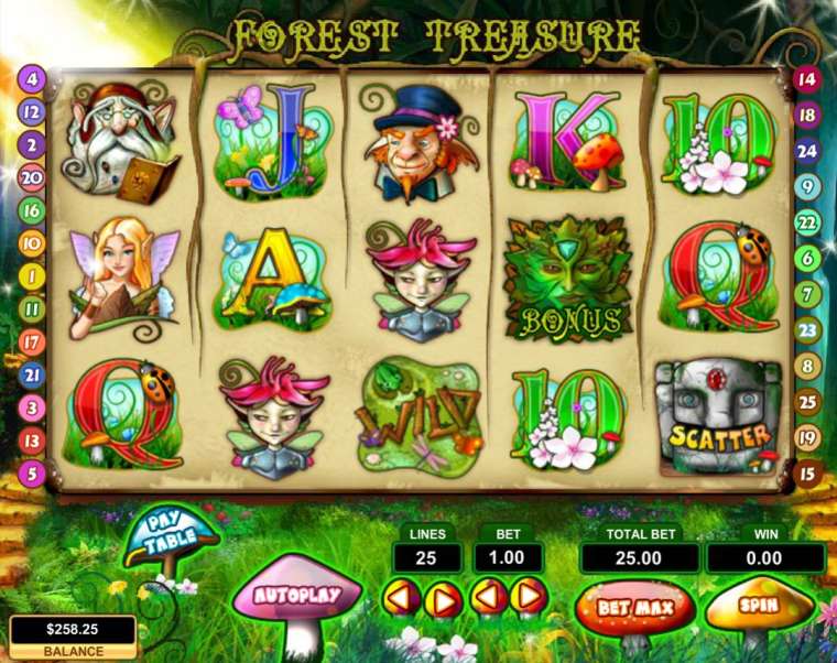 Видео покер Forest Treasure демо-игра