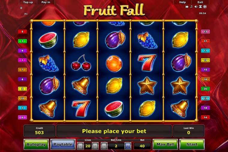 Видео покер Fruit Fall демо-игра