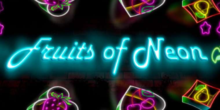 Видео покер Fruits of Neon демо-игра