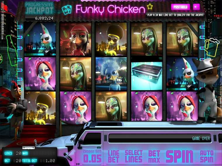 Видео покер Funky Chicken демо-игра