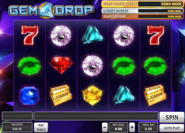 Видео покер Gem Drop демо-игра