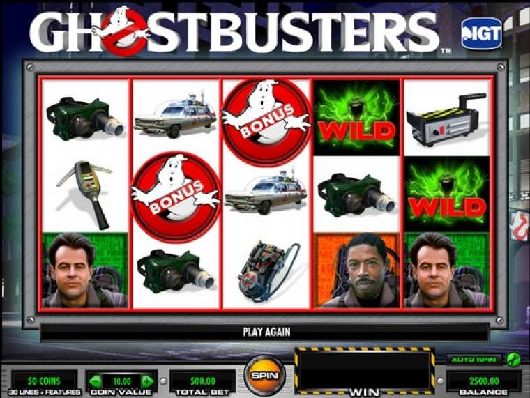 Видео покер Ghostbusters демо-игра