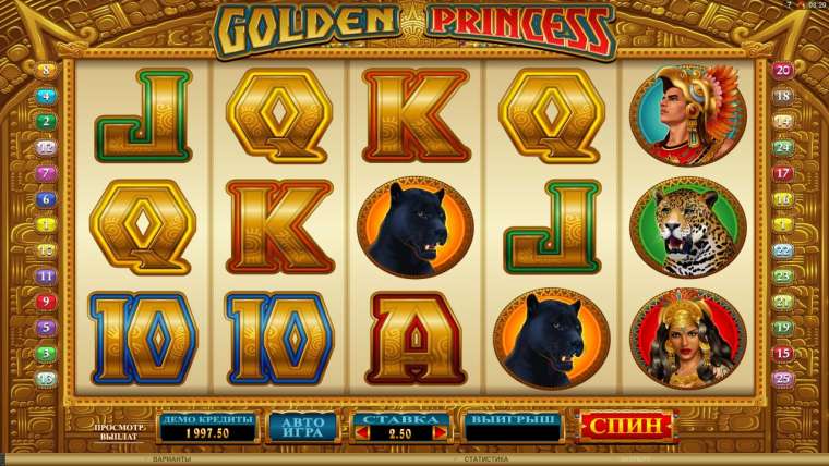 Видео покер Golden Princess демо-игра