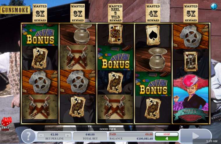 Видео покер Gunsmoke демо-игра