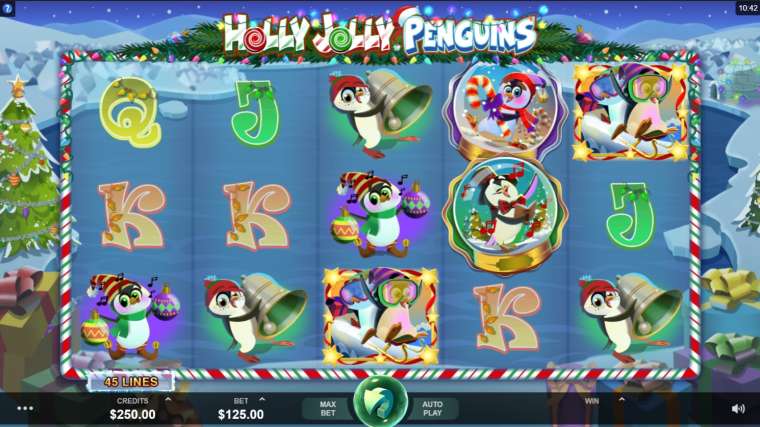 Онлайн слот Holly Jolly Penguins играть