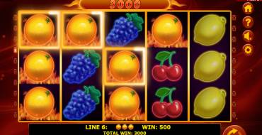 Hot Fruits 20: Выигрыши