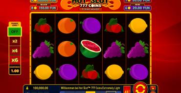 Hot Slot: 777 Coins Extremely Light: Игровой автомат