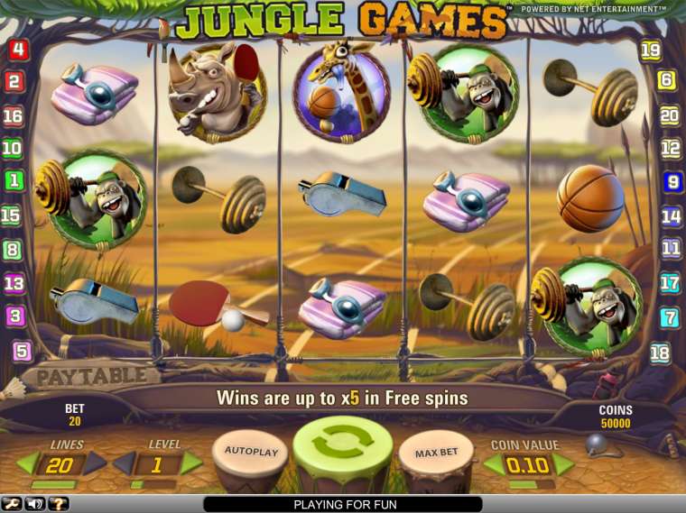 Онлайн слот Jungle Games играть