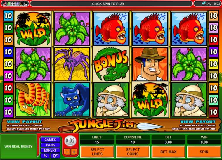 Видео покер Jungle Jim демо-игра
