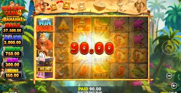 King Kong Cash 4 Even Bigger Bananas: Выигрыши
