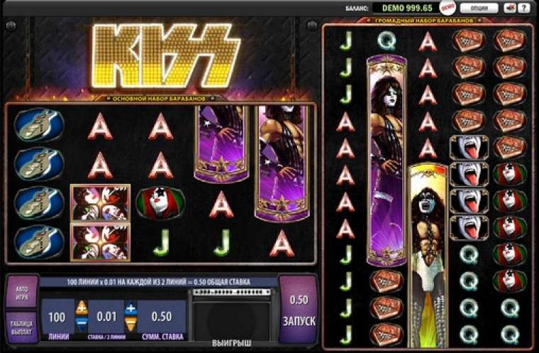 Видео покер Kiss демо-игра