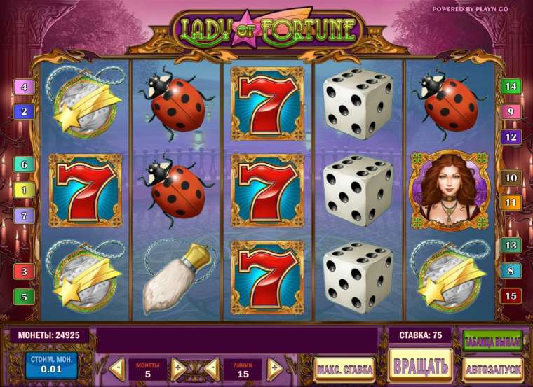 Видео покер Lady of Fortune демо-игра