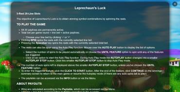 Leprechaun's Luck: Правила