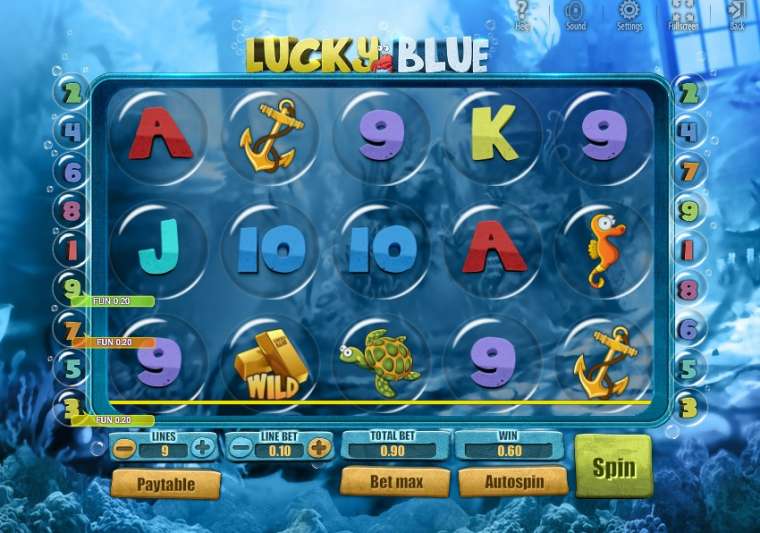 Видео покер Lucky Blue демо-игра