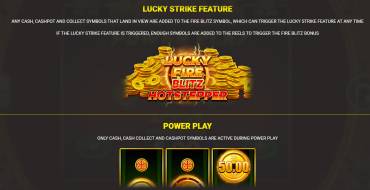 Lucky Fire Blitz Hotstepper: Бонусные игры