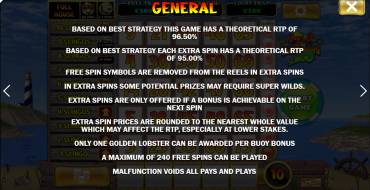 Lucky Larry`s Lobstermania Slingo: Правила