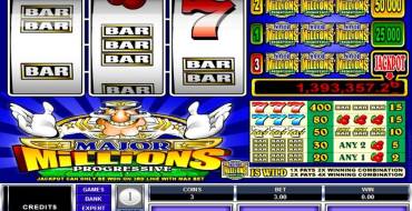 Major Millions 3 Reel Progressive: Игровой автомат